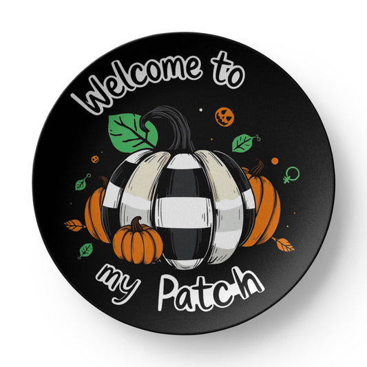 10” Plate Halloween, fall decoration