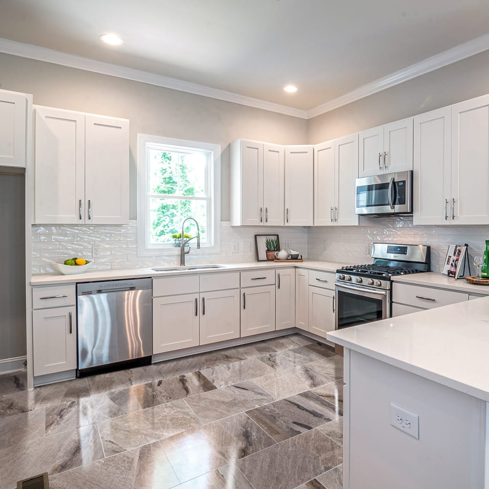 Atlantic Grey Cloudy Floor and Wall Marble Tile Polished - Livfloors Collection