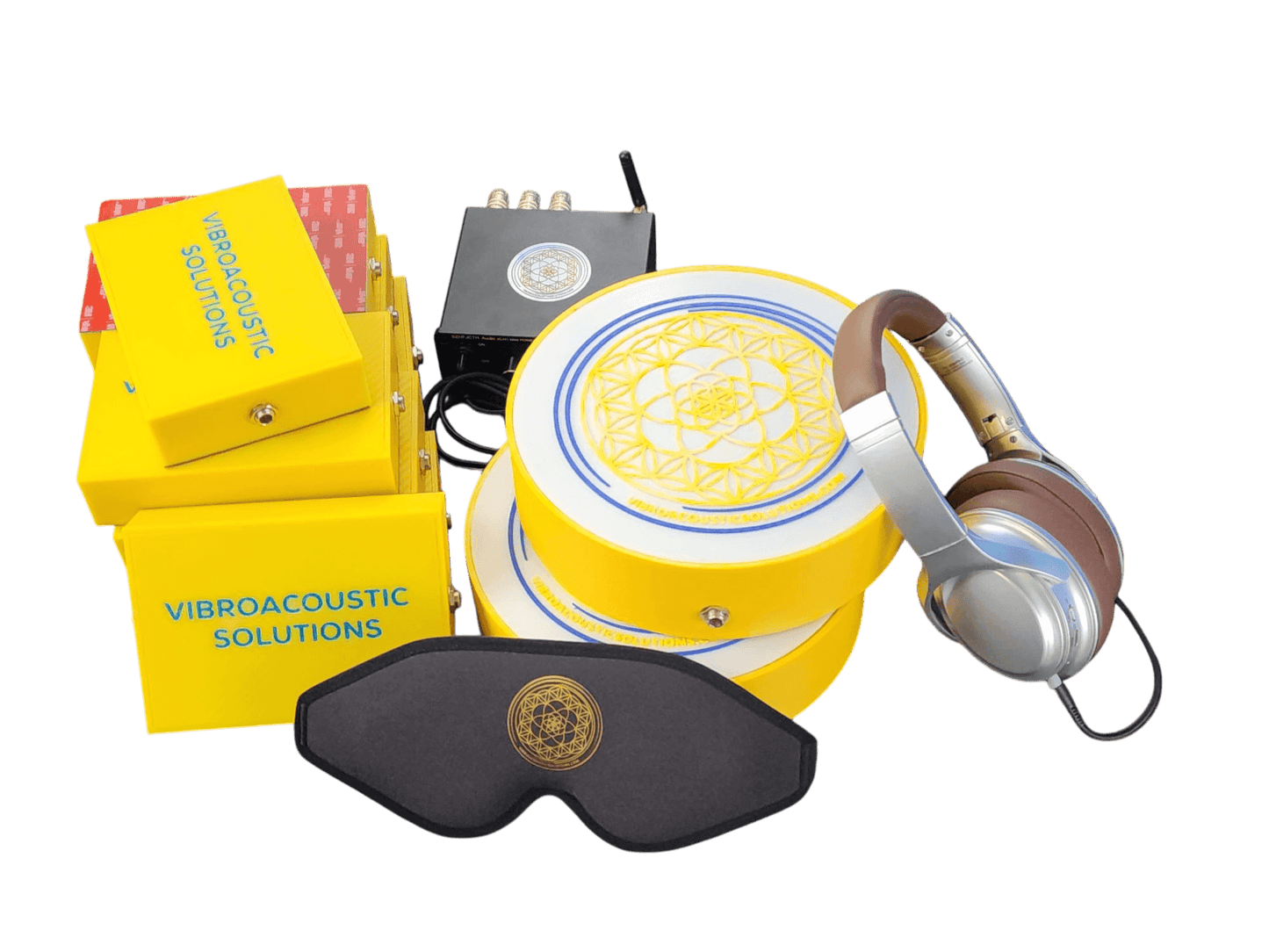 Vibroacoustic Therapy Massage Table Attachments with custom Amplifier Bundle