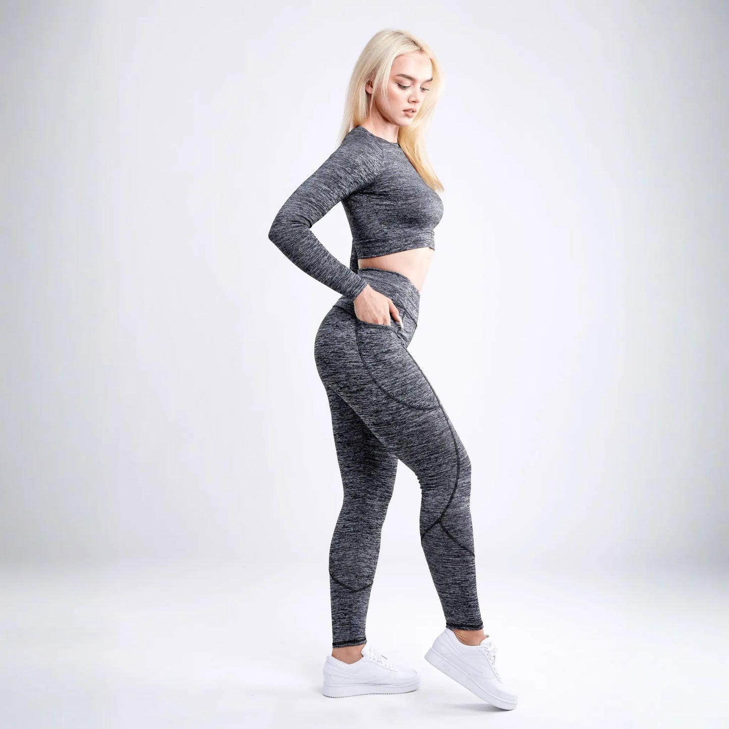 JupiterGear High-Waisted Classic Gym Leggings with Side Pockets