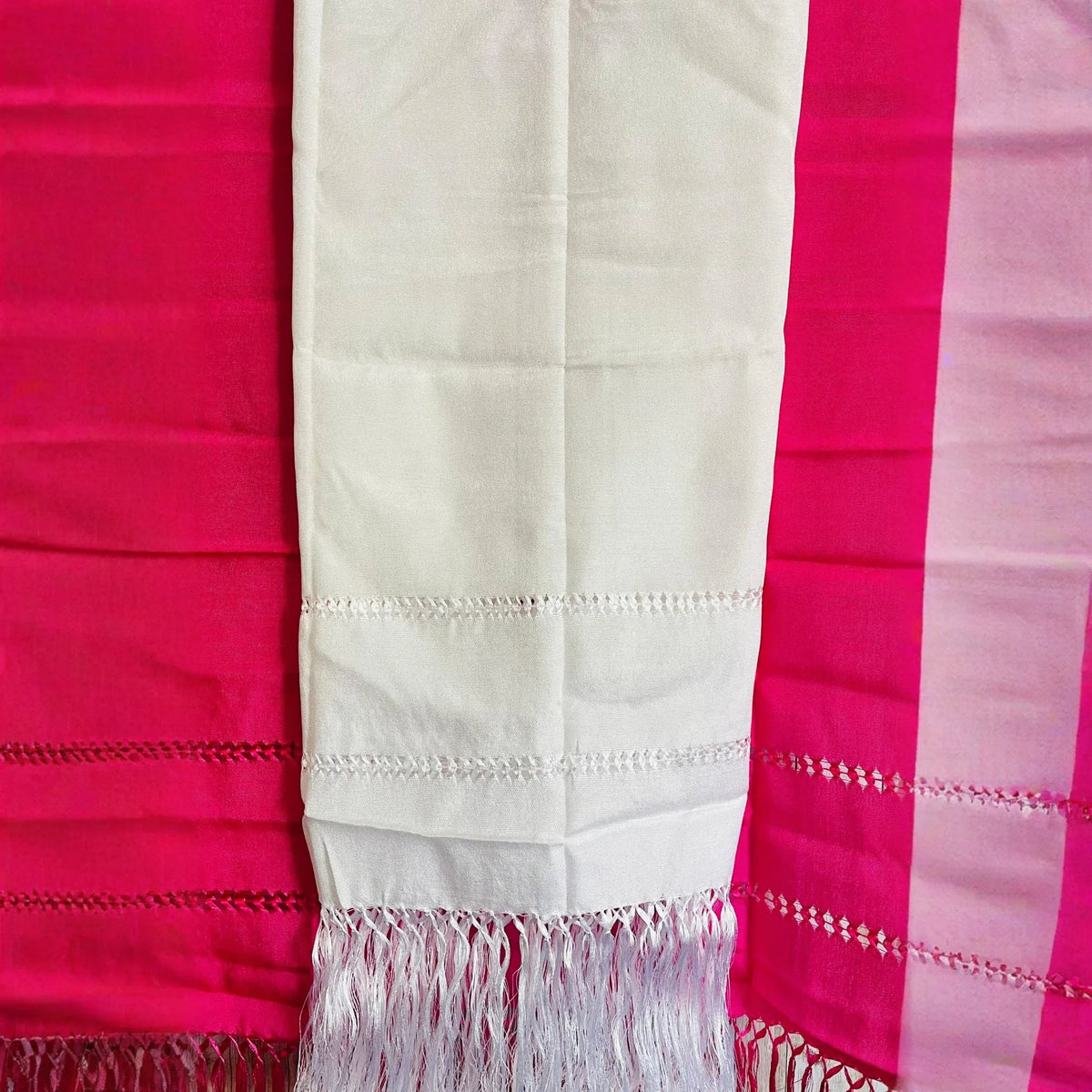 Authentic Mexican Silk Wrap Shawl Reboso Mexicano De Artiseda