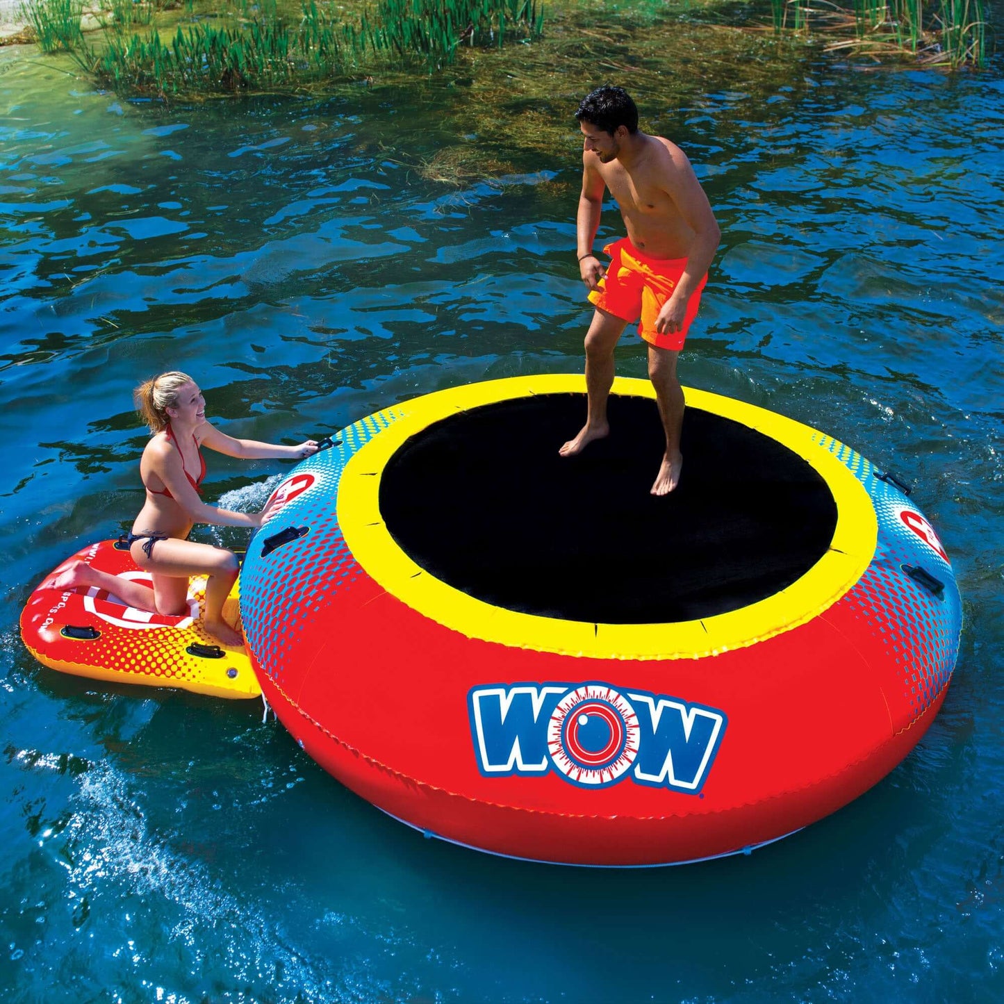 WOW Sports Floating Pool and Lake Bouncer (15-2030)