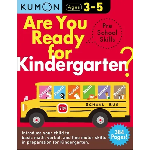 Kumon Are You Ready for Kindergarten Preschool Skills
