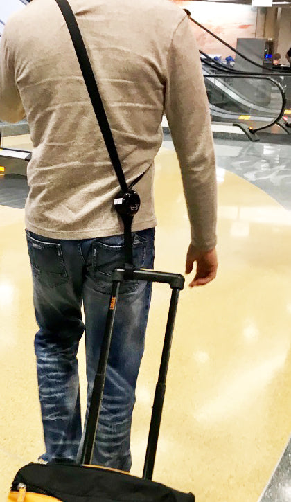 (Worldwide) RetraStrap Hands Free your carry-on luggage - Anti theft.