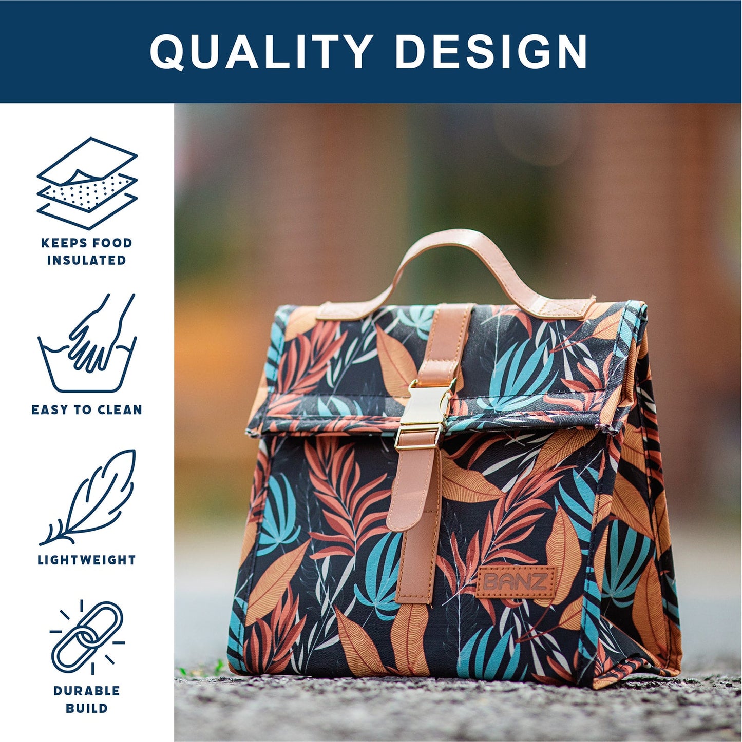 Lunch Insulated Cooler Bag Bag - BANZ® Carewear USA - Little Red General Store