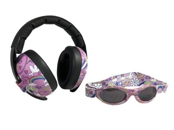 Baby Hearing Protection Earmuffs & Wrap Around Sunglasses Combo Set - BANZ® Carewear USA - Little Red General Store