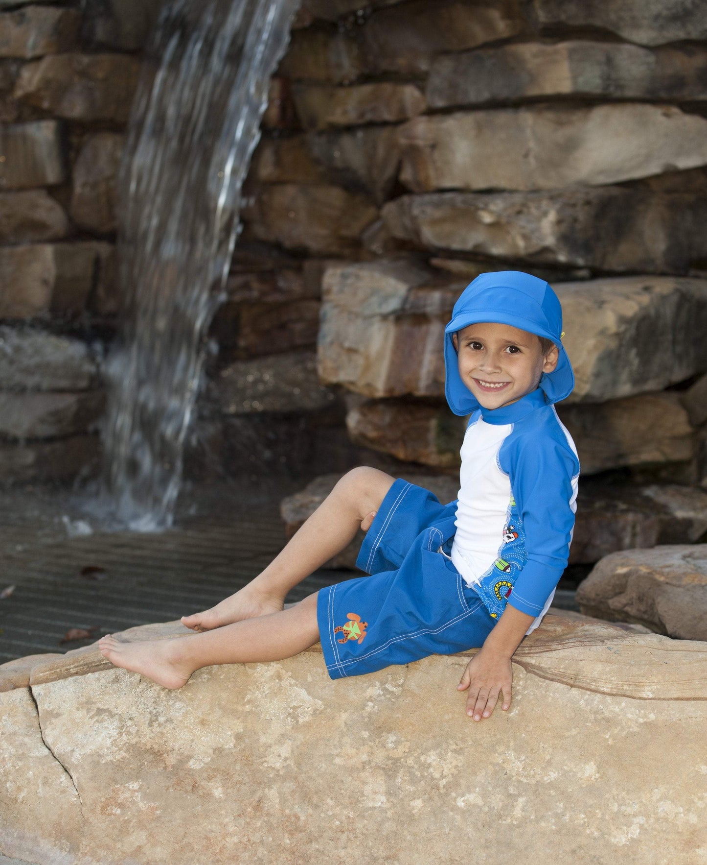 Boys 2 Long Sleeve Rashguard Set - BANZ® Carewear USA - Little Red General Store