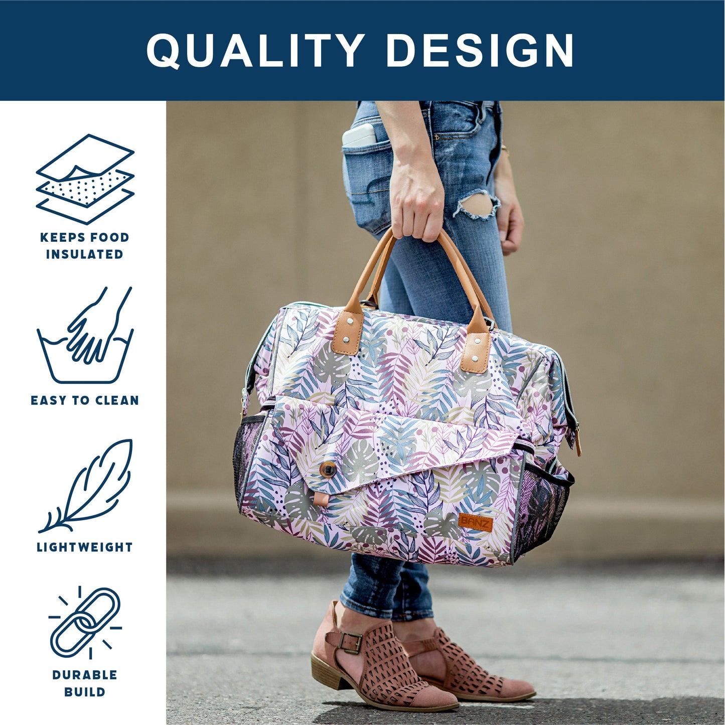 Picnic Insulated Cooler Bag Bag - BANZ® Carewear USA - Little Red General Store
