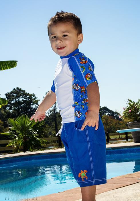 Boys 2 Short Sleeve Rashguard Set - BANZ® Carewear USA - Little Red General Store
