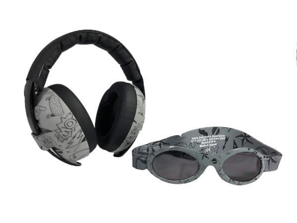 Baby Hearing Protection Earmuffs & Wrap Around Sunglasses Combo Set - BANZ® Carewear USA - Little Red General Store