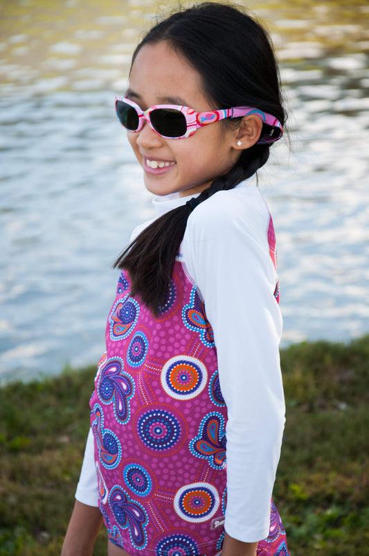 Kids Wrap Around Sunglasses - Patterns - BANZ® Carewear USA - Little Red General Store