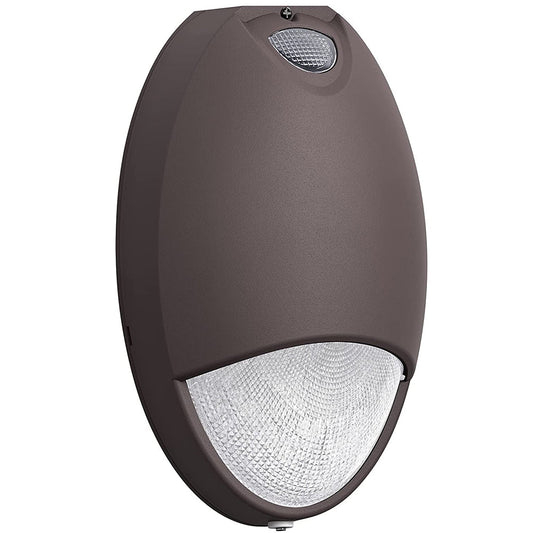 12W EM90 5000K 120-277V Led Emergency Wall Pack Light with Battery Backup and Photocell, Outdoor Aluminum Emergency Lighting Fixtures, UL Listed