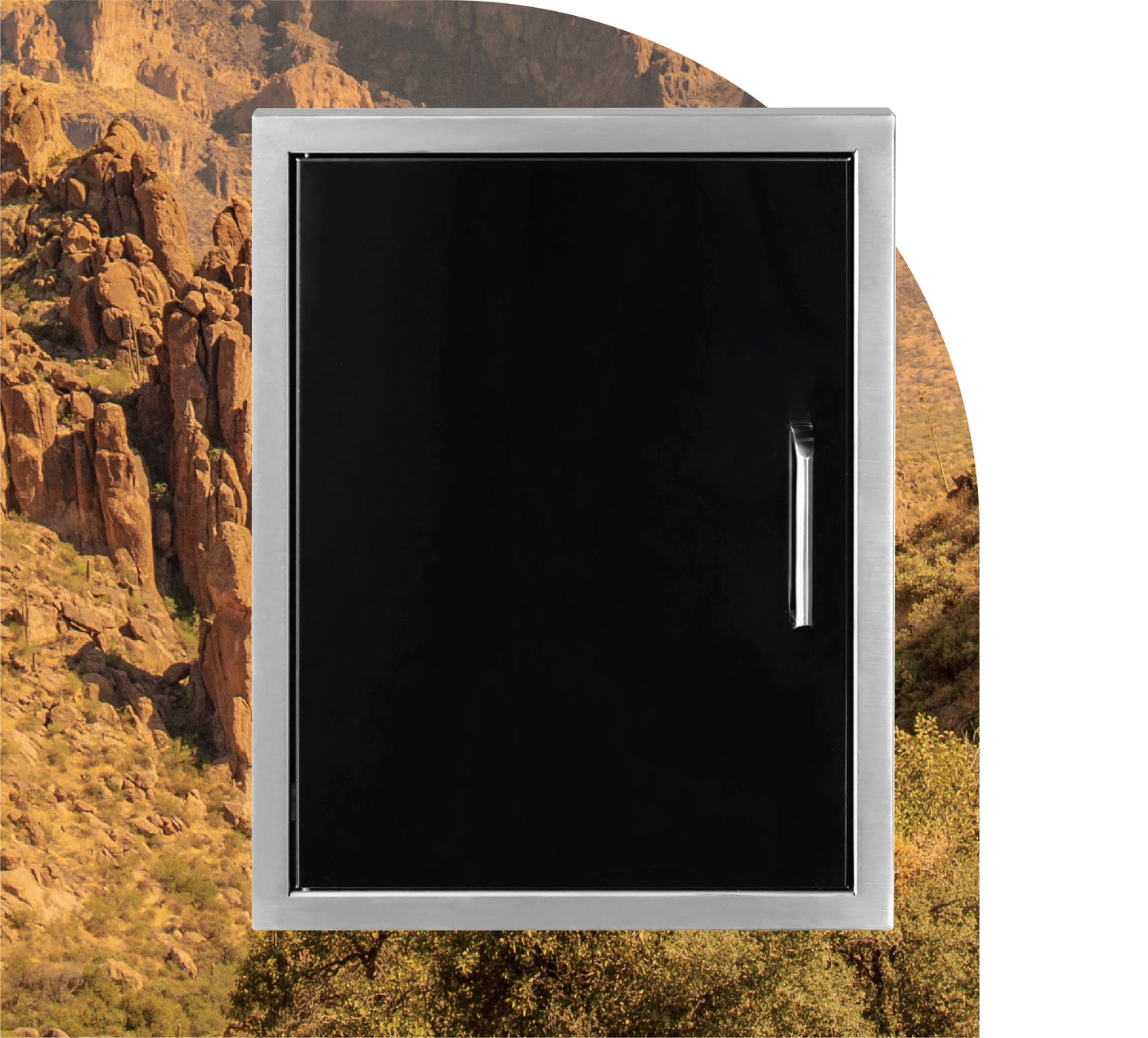 Wildfire 16 X 22 Vertical Single Access Door - WF - VSD1622 - BSS - BBQ Generals - Little Red General Store