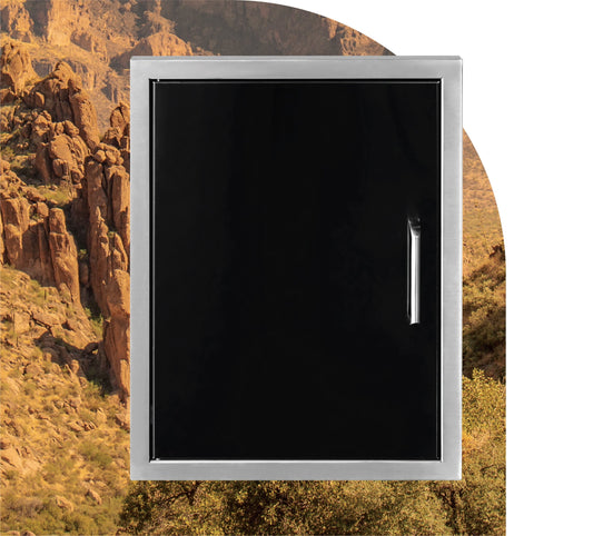 Wildfire 16 X 22 Vertical Single Access Door - WF - VSD1622 - BSS - BBQ Generals - Little Red General Store