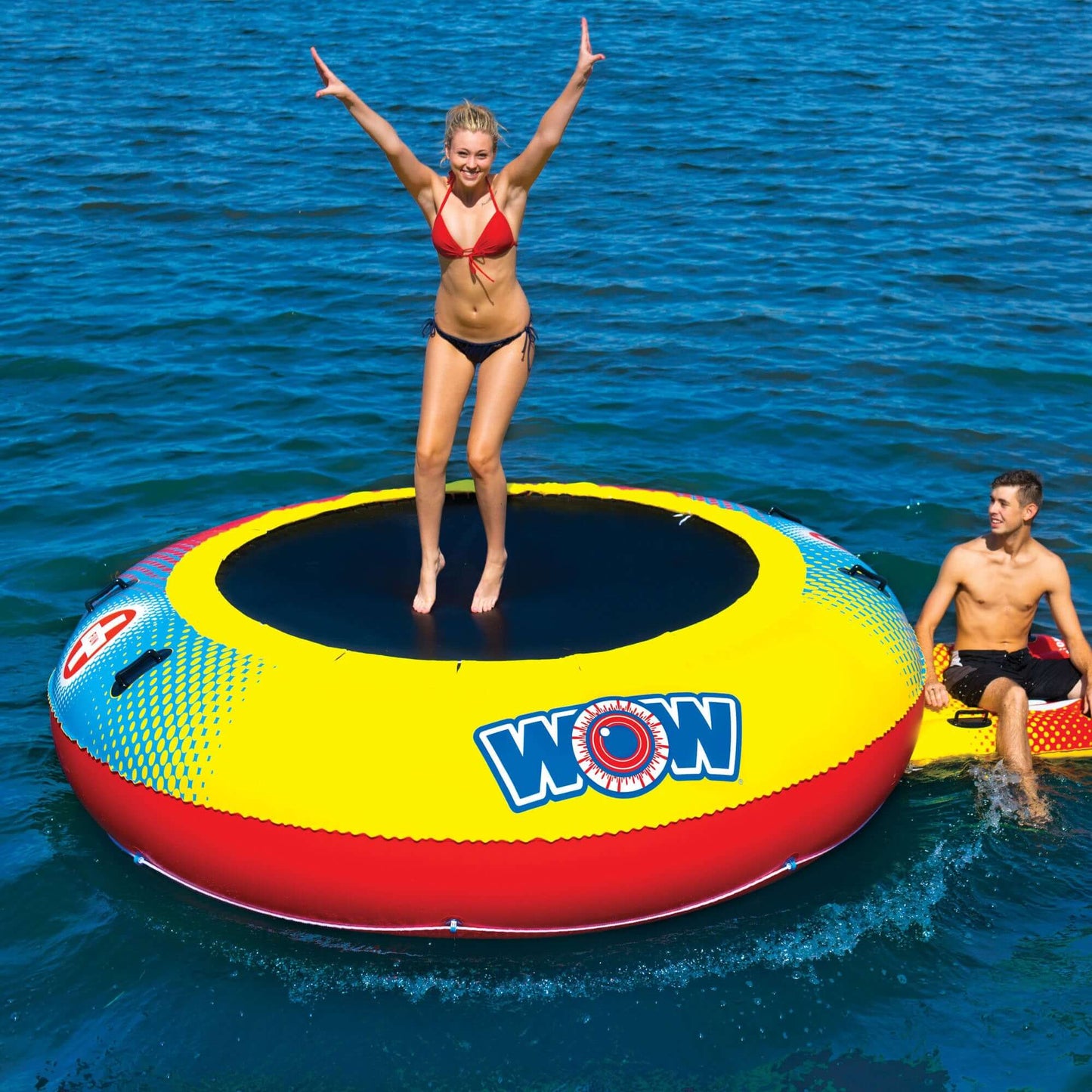 WOW Sports Floating Pool and Lake Bouncer (15-2030)