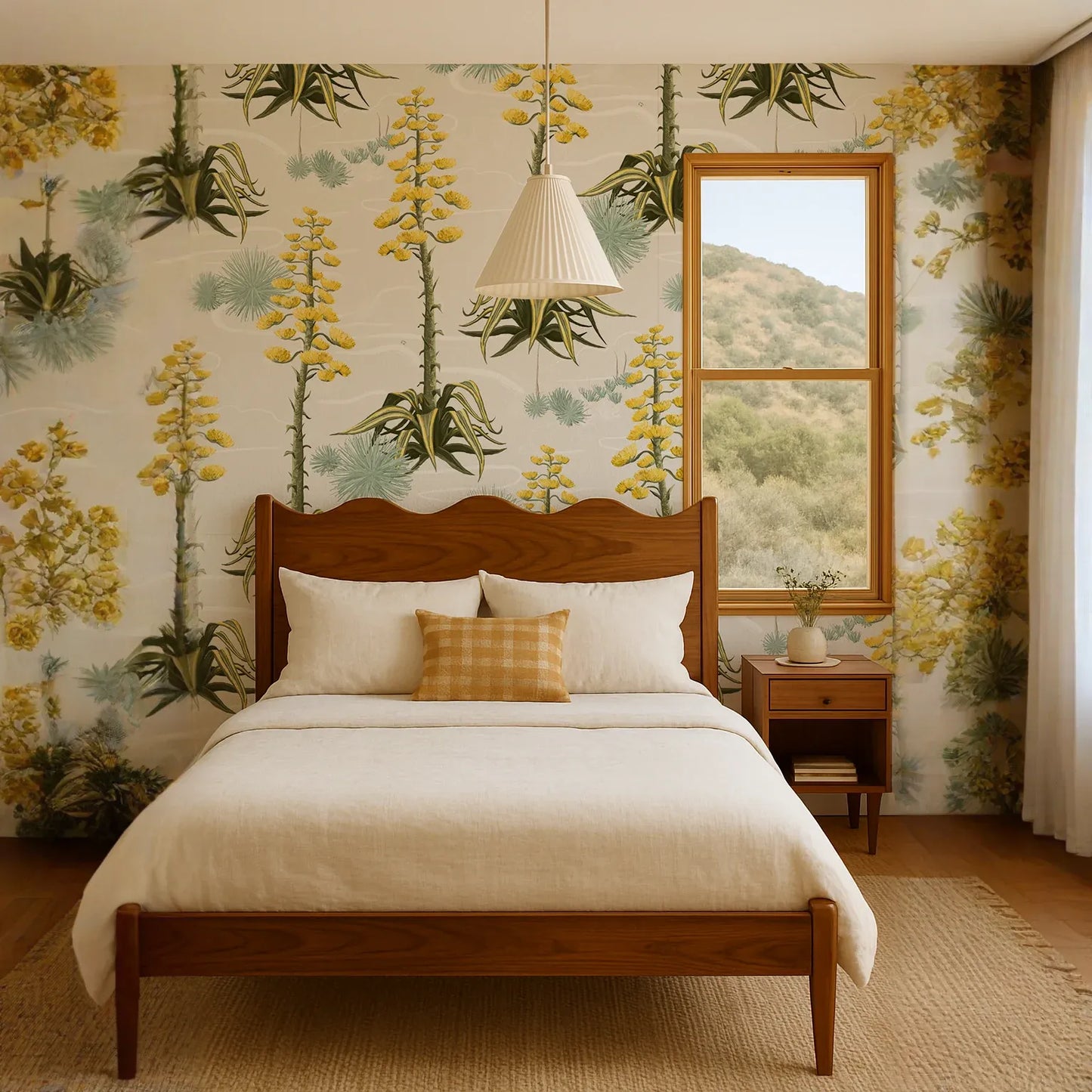 Agave Valley Wallpaper, off-white