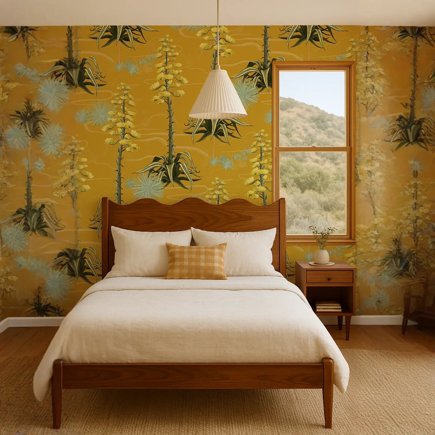 Agave Valley Wallpaper, yellow