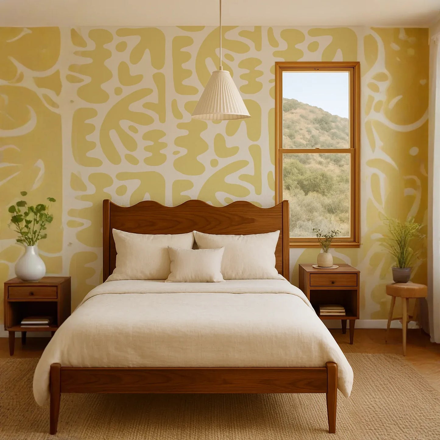 Bubbly Wallpaper, lemon