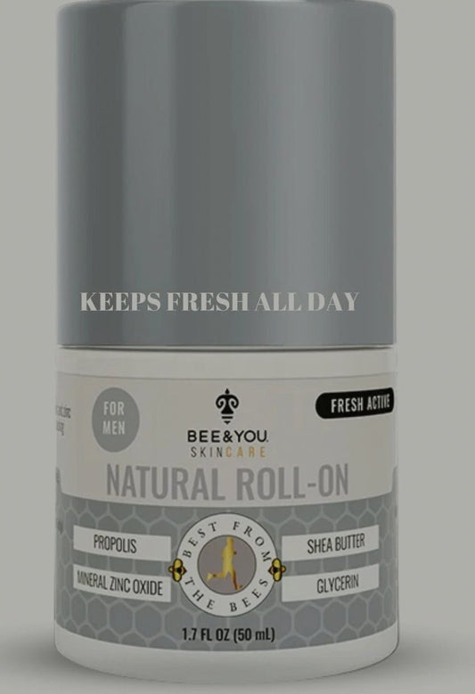 Bee & You Roll-On Deodorant for Men, 1.7 oz