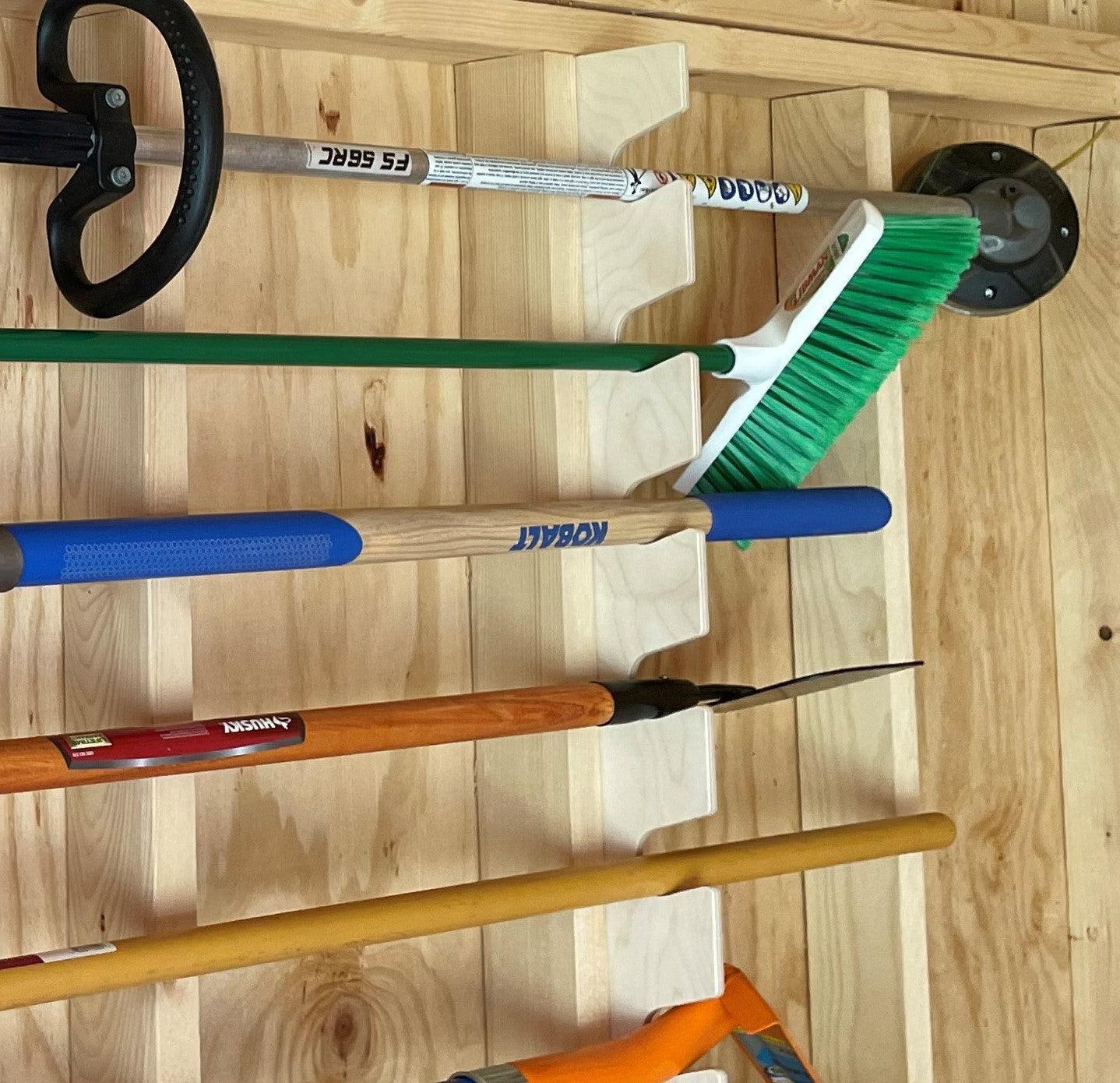 Garden Tool Organizer – Yard Tool Rack for Shed Storage