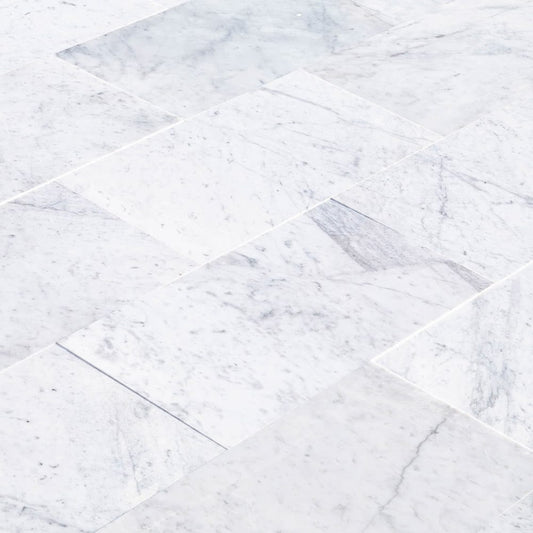Bianco Carrara White Marble Floor and Wall Tile Polished - Livfloors Collection