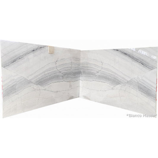 Bianco Massa White Bookmatching Marble Slabs Polished - Full Truckload