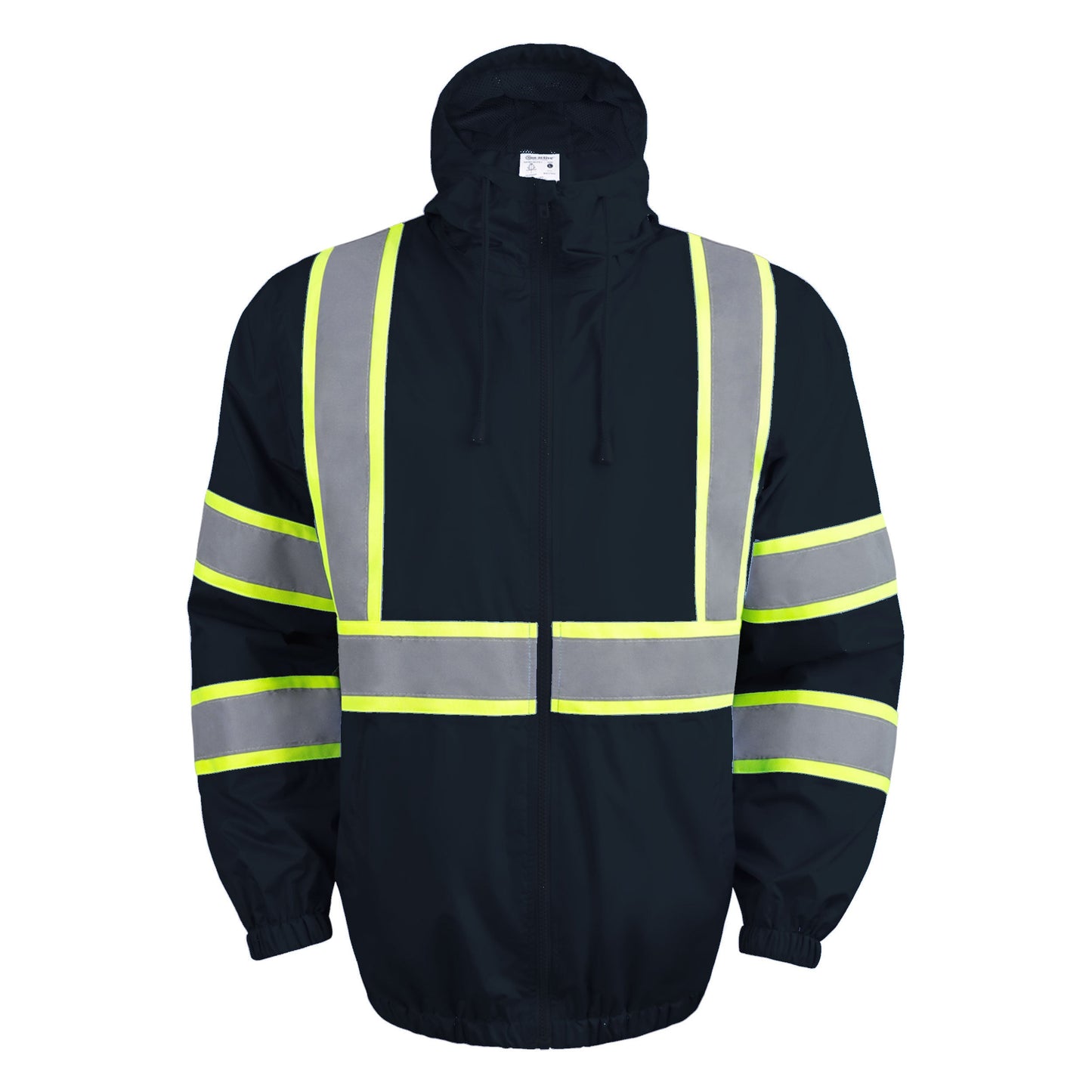 Zip-UP Windbreaker with Reflective Strips