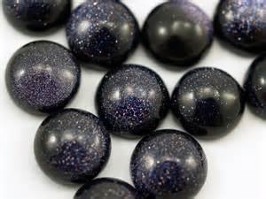 Blue Goldstone Round 8mm