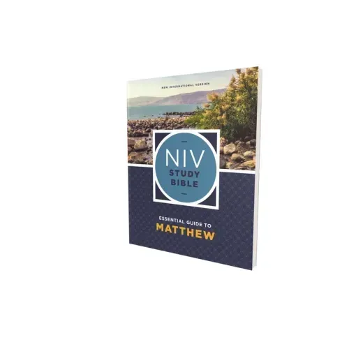 NIV Study Bible Essential Guide to Matthew, Paperback, Red Letter, Comfort Print Softcover