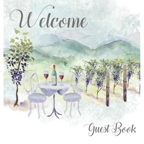 Vineyard themed Guest Book, vacation home, comments book, holiday home, visitor book to sign
