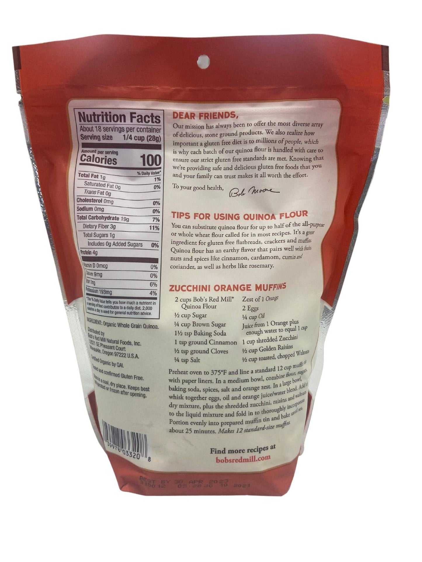 Quinoa Flour, Bob's Red Mill