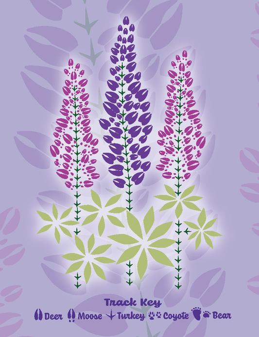 Lupine Trio Stationery - Bold Spark Design & Stationary - Little Red General Store