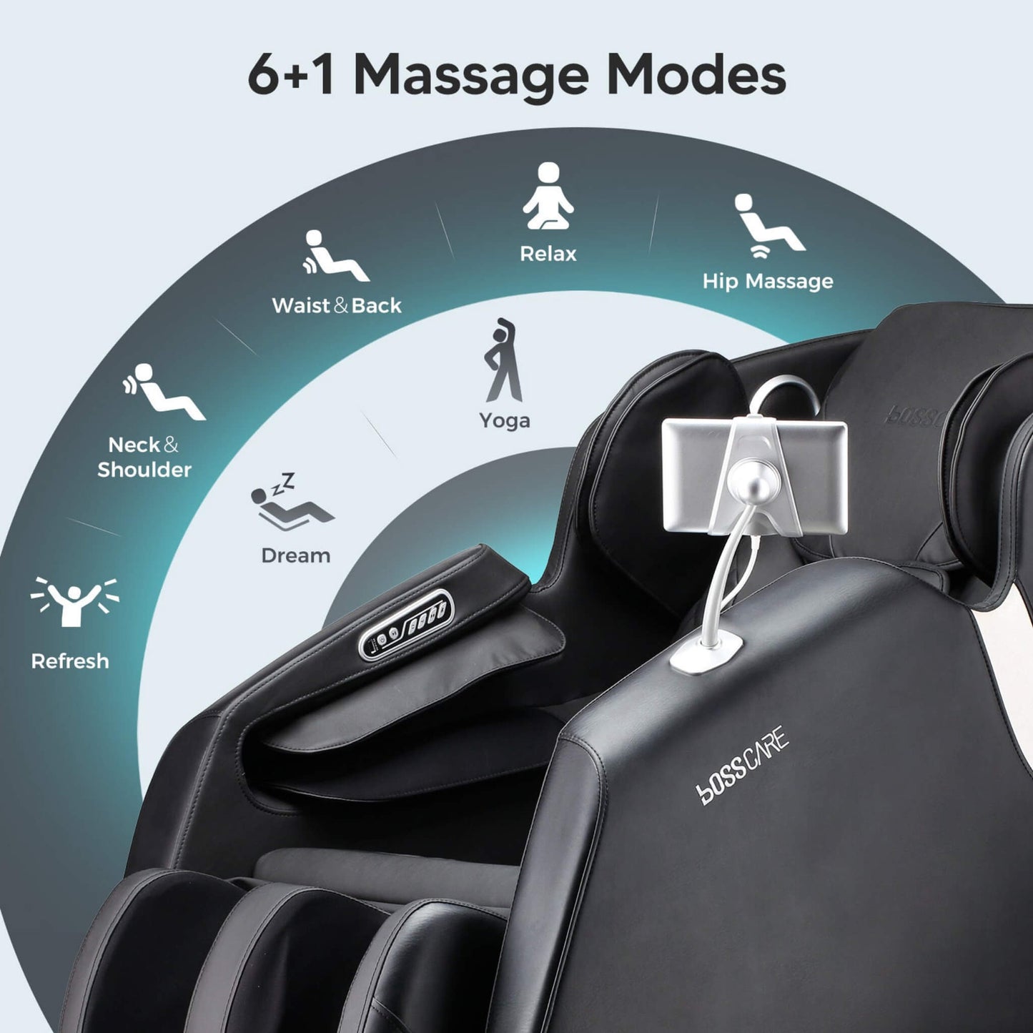 Bosscare Full Body Zero Gravity Shiatsu Recliner Massage Chair With AI Voice & App Control (SAK52960)