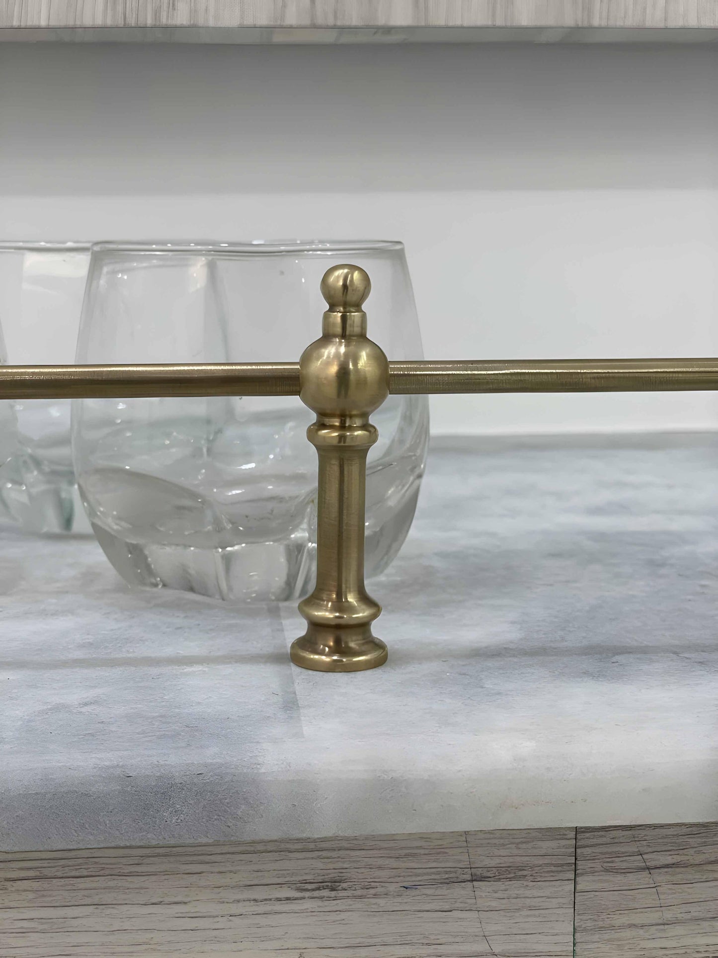 Victorian Brass Gallery Rail - Antique Brass