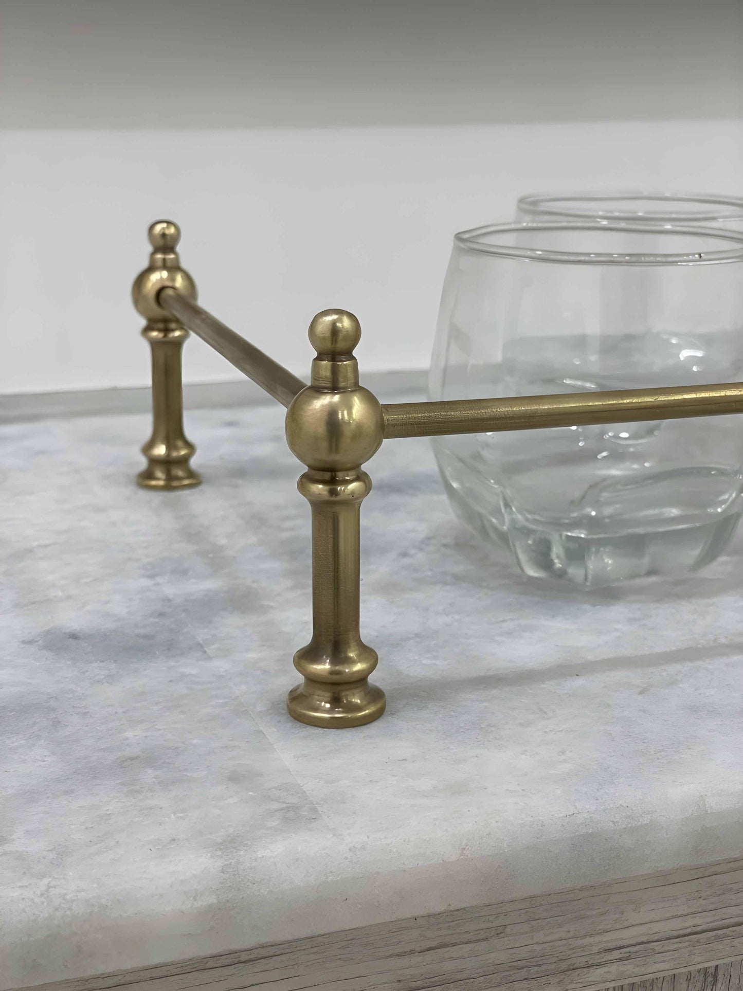 Victorian Brass Gallery Rail - Antique Brass