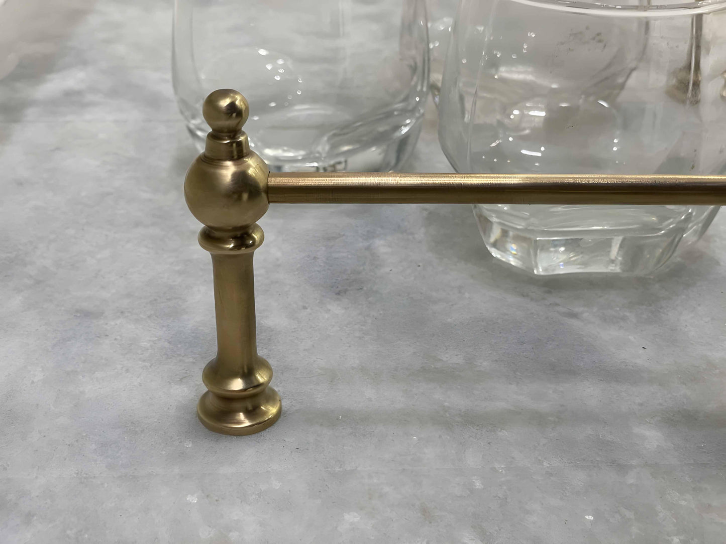 Victorian Brass Gallery Rail - Antique Brass