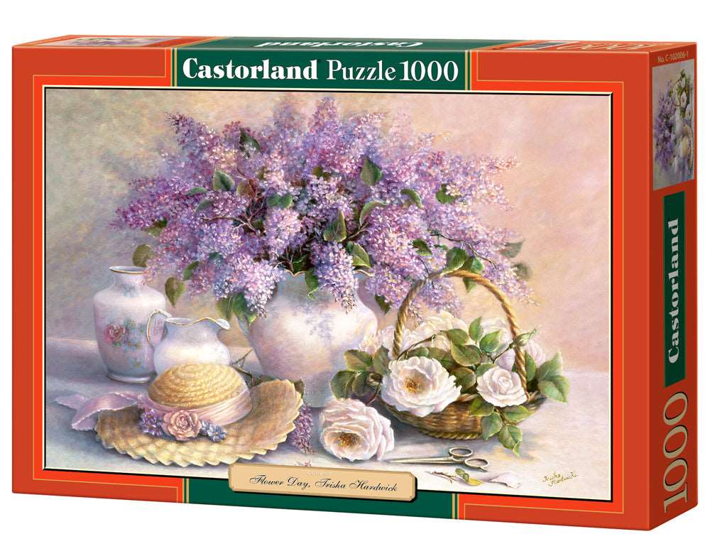 1000 Piece Jigsaw Puzzle, Flower Day by Trisha Hardwick, Plant and Flower puzzle, Still Nature ART, Adult puzzle, Castorland C - 102006 - 2 - Bridge Toys - Premium Jigsaw Puzzles - Little Red General Store