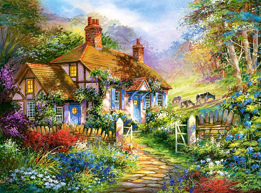 3000 Piece Jigsaw Puzzle, Forest Cottage, Charming Nook, Pond, Countryside, Adult Puzzles, Castorland C - 300402 - 2 - Bridge Toys - Premium Jigsaw Puzzles - Little Red General Store