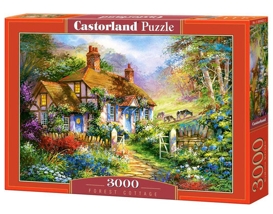 3000 Piece Jigsaw Puzzle, Forest Cottage, Charming Nook, Pond, Countryside, Adult Puzzles, Castorland C - 300402 - 2 - Bridge Toys - Premium Jigsaw Puzzles - Little Red General Store