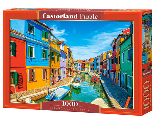 1000 Piece Jigsaw Puzzle, Burano Colors, Italy, Venice, Adult Puzzle, Castorland C - 105250 - 2 - Bridge Toys - Premium Jigsaw Puzzles - Little Red General Store