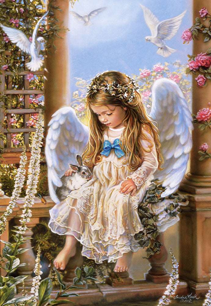1500 Piece Jigsaw Puzzle, Tender Love, Sandra Kuck, Angel, Adult Puzzles, Castorland C - 151165 - 2 - Bridge Toys - Premium Jigsaw Puzzles - Little Red General Store