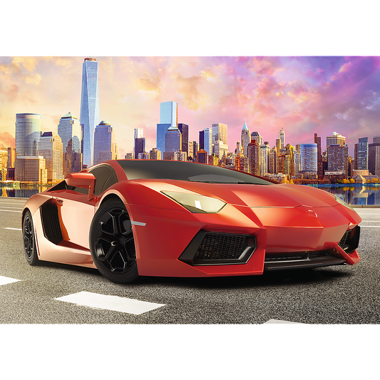 1000 Piece Jigsaw Puzzles - Sunset ride, fast car, Moto puzzle, Adult Puzzle, Trefl 10601 - Bridge Toys - Premium Jigsaw Puzzles - Little Red General Store