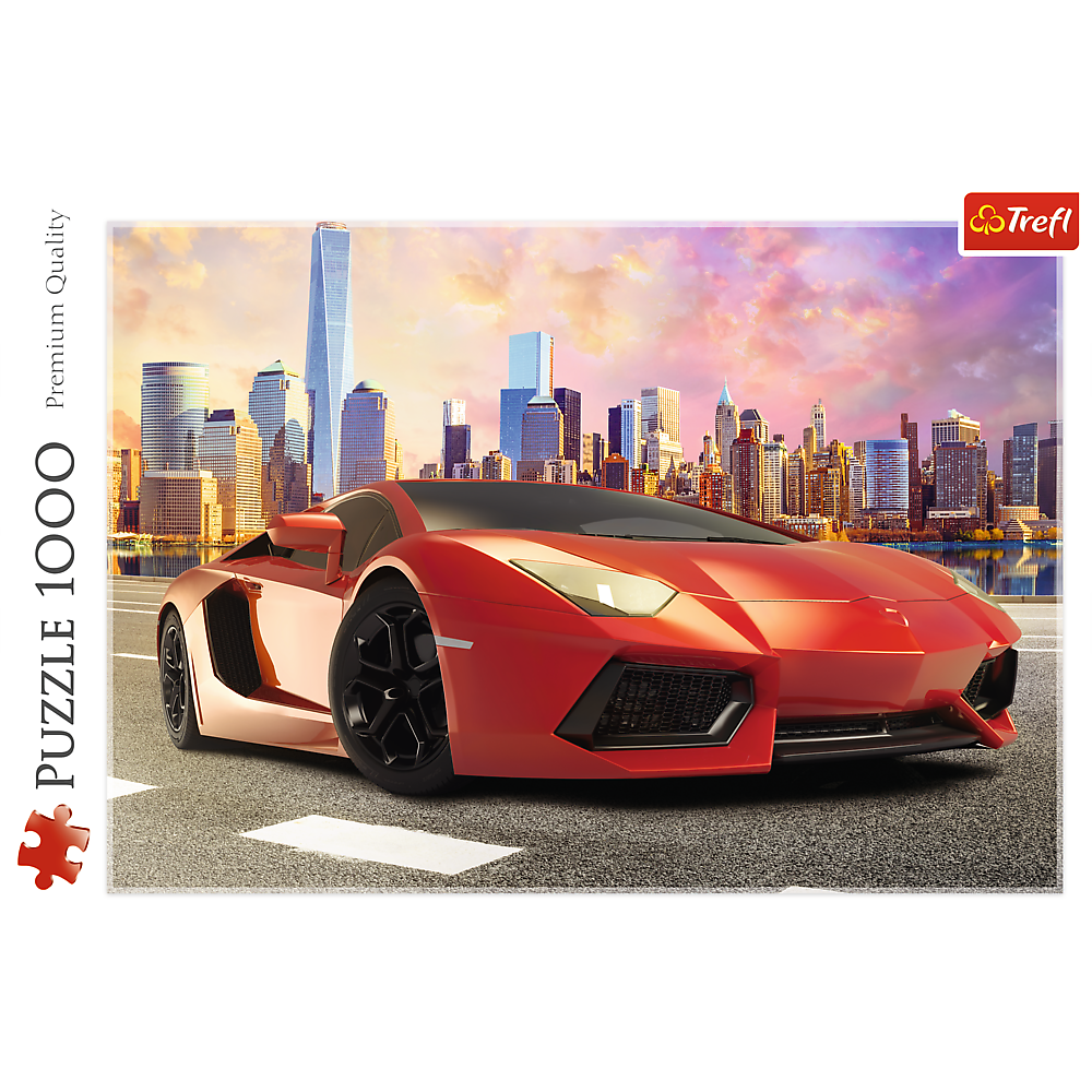 1000 Piece Jigsaw Puzzles - Sunset ride, fast car, Moto puzzle, Adult Puzzle, Trefl 10601 - Bridge Toys - Premium Jigsaw Puzzles - Little Red General Store