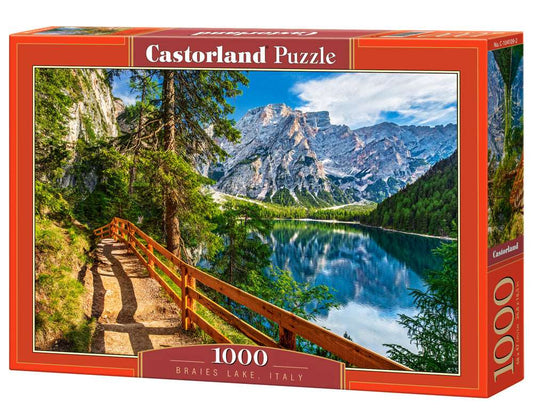 1000 Piece Jigsaw Puzzle, Braies Lake, Italy, Landscape Puzzle of Italy with Mountains, Dolomites, South Tyrol, Adult Puzzle, Castorland C - 104109 - 2 - Bridge Toys - Premium Jigsaw Puzzles - Little Red General Store