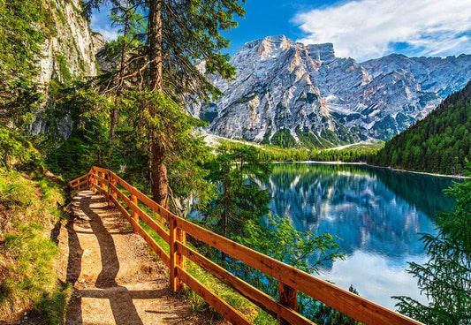 1000 Piece Jigsaw Puzzle, Braies Lake, Italy, Landscape Puzzle of Italy with Mountains, Dolomites, South Tyrol, Adult Puzzle, Castorland C - 104109 - 2 - Bridge Toys - Premium Jigsaw Puzzles - Little Red General Store