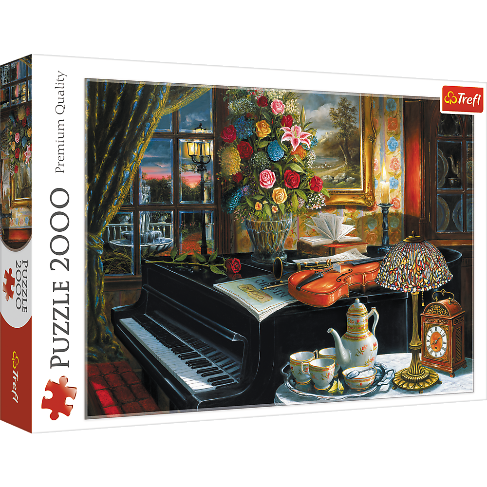 2000 Piece Jigsaw Puzzle, Sounds of Music, Instruments and Piano Puzzle, Adult Puzzles, Trefl 27112 - Bridge Toys - Premium Jigsaw Puzzles - Little Red General Store