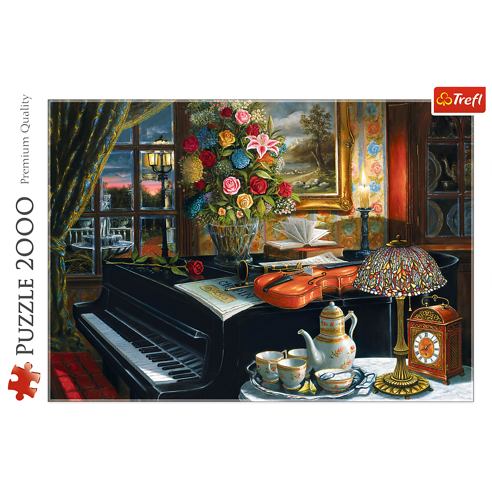 2000 Piece Jigsaw Puzzle, Sounds of Music, Instruments and Piano Puzzle, Adult Puzzles, Trefl 27112 - Bridge Toys - Premium Jigsaw Puzzles - Little Red General Store