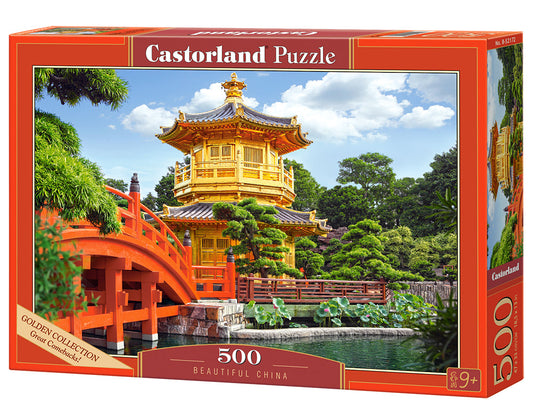 500 Piece Jigsaw Puzzle, Beautiful China, Nan Lian Garden in Hong Kong, Adult Puzzle, Castorland B - 52172 - Bridge Toys - Premium Jigsaw Puzzles - Little Red General Store