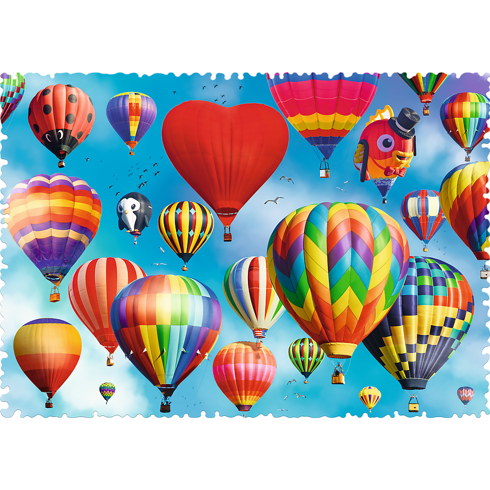Crazy Shape 600 Piece Jigsaw Puzzles, Colorful balloons, Adult Puzzles, Trefl 11112 - Bridge Toys - Premium Jigsaw Puzzles - Little Red General Store