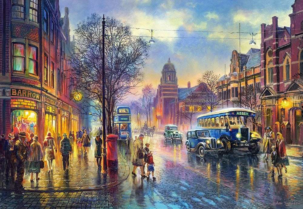 1000 Piece Jigsaw Puzzle, Abbey Road, 1930s, London, England, British Empire, Edwardian Era, Adult Puzzles, Castorland C - 104499 - 2 - Bridge Toys - Premium Jigsaw Puzzles - Little Red General Store